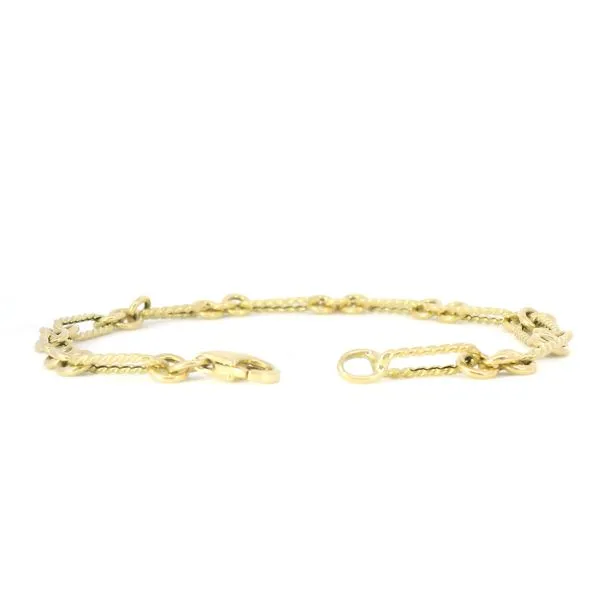14K Yellow Gold Fancy Link Bracelet – 7