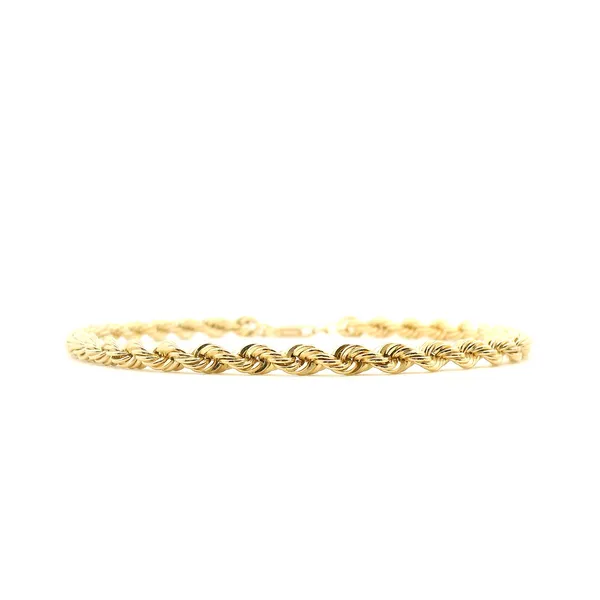 14K Yellow Gold Rope Bracelet – 8