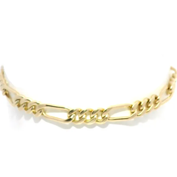 14K Yellow Gold Figaro Chain Bracelet – 8.25
