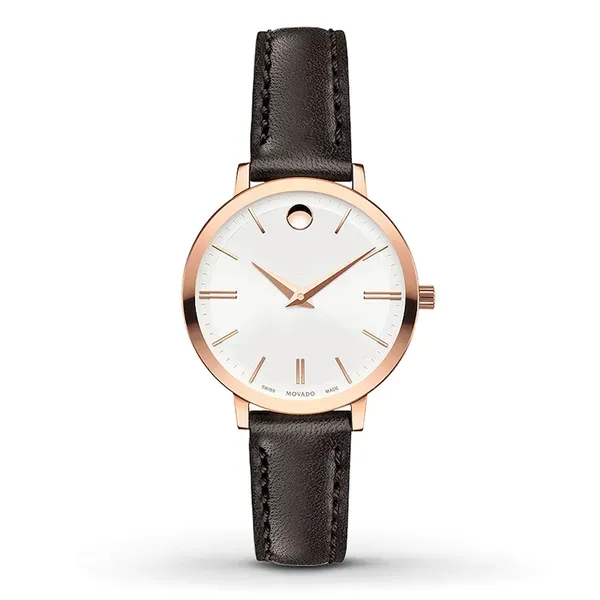 Movado Classic Lady's Watch w/ Leather Band Venus Jewelers Somerset, NJ