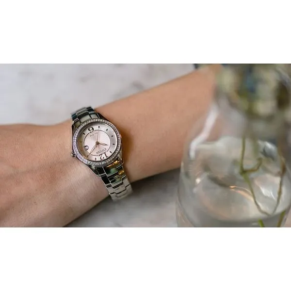 Lady's Citizen Silhouette Crystal Eco-Drive Watch Image 2 Venus Jewelers Somerset, NJ