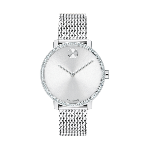 Movado Bold Shimmer Women's Swiss Quartz Stainless Steel and Mesh
