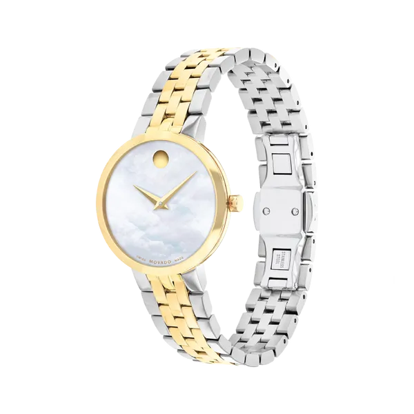Women s Movado Museum Classic PVD 29.5mm Two Tone Watch