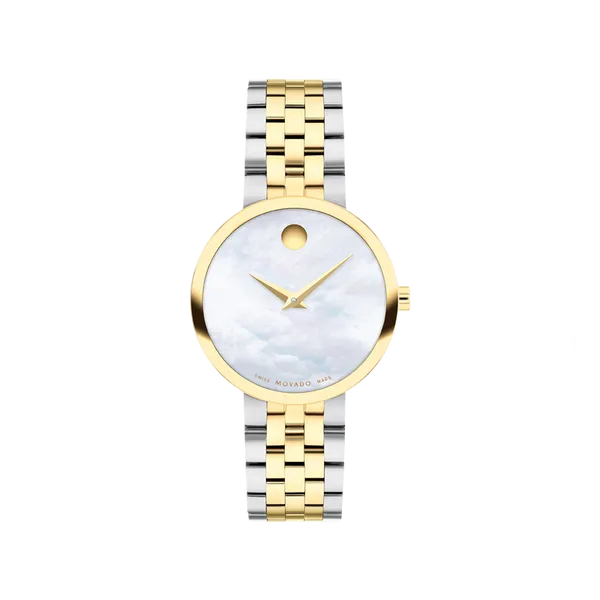 Women s Movado Museum Classic PVD 29.5mm Two Tone Watch