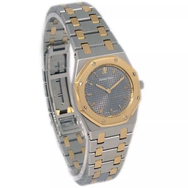 28mm Two-Tone Audemars Piguet Royal Oak – Stainless Steel & 18K Yellow Gold, Grey Tapisserie Dial (1990s) Venus Jewelers Somerset, NJ