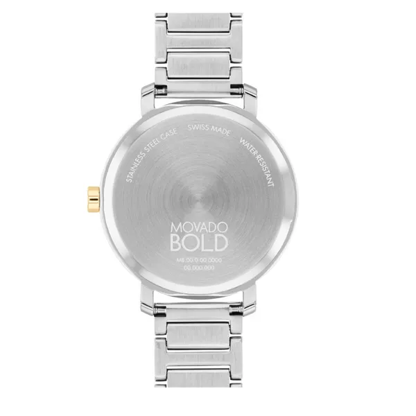 Lady’s Movado Two-Tone Stainless Steel Dress Watch – Deployment Clasp Image 3 Venus Jewelers Somerset, NJ