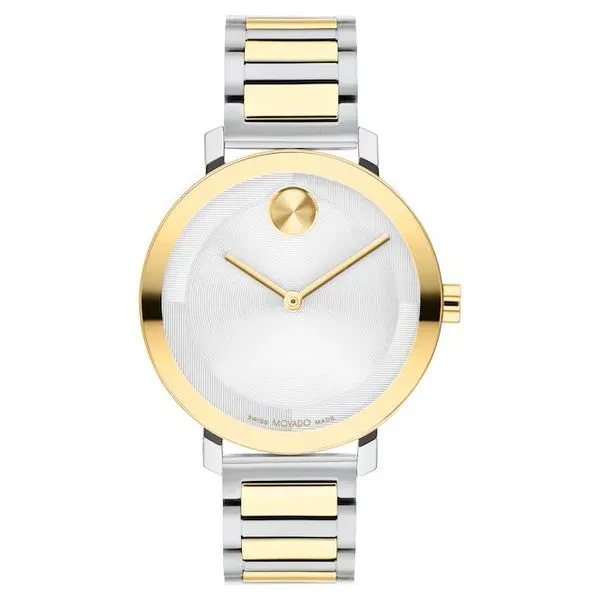 Lady’s Movado Two-Tone Stainless Steel Dress Watch – Deployment Clasp Venus Jewelers Somerset, NJ