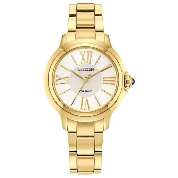 Citizen L Ceci – White Dial, Yellow Stainless Steel, Eco-Drive Venus Jewelers Somerset, NJ
