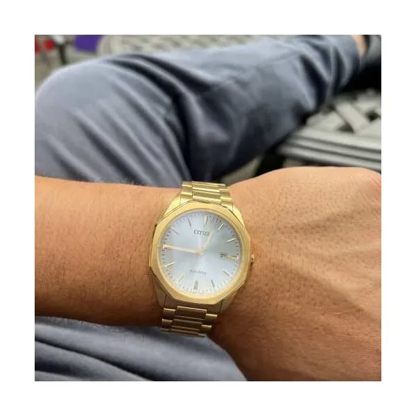 Yellow Stainless Steel Corso Watch – Gold-Tone with Octagonal Bezel Image 4 Venus Jewelers Somerset, NJ