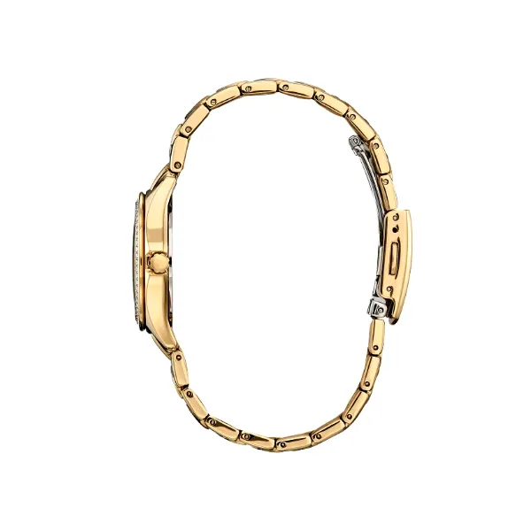 Citizen Crystal – Champagne Dial, Yellow Stainless Steel, Eco-Drive Image 2 Venus Jewelers Somerset, NJ