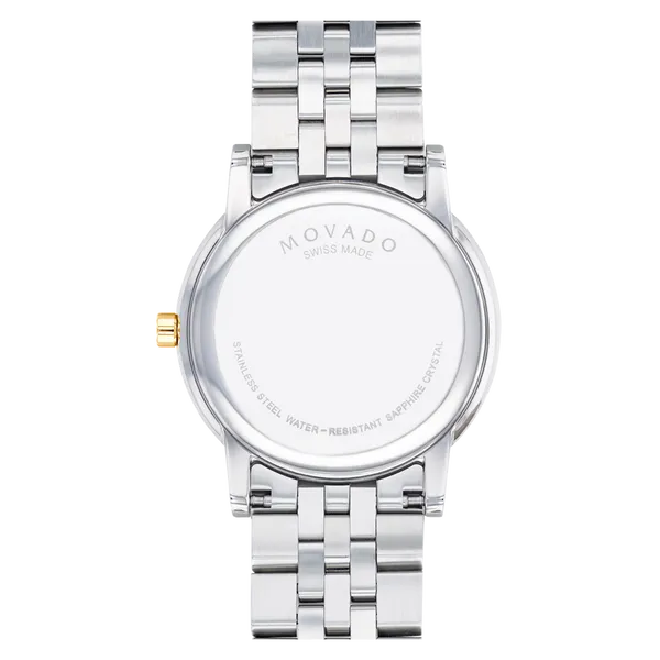 Lady’s Two-Tone Movado Museum Classic Watch – Stainless Steel Bracelet, Deployment Clasp Image 3 Venus Jewelers Somerset, NJ