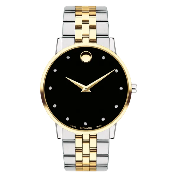 Lady’s Two-Tone Movado Museum Classic Watch – Stainless Steel Bracelet, Deployment Clasp Venus Jewelers Somerset, NJ