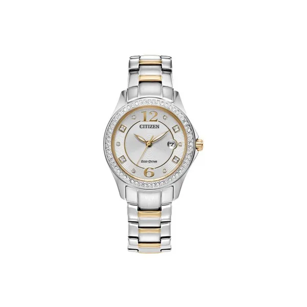 Citizen Ladies Yellow & White Stainless Steel Dress Watch Venus Jewelers Somerset, NJ
