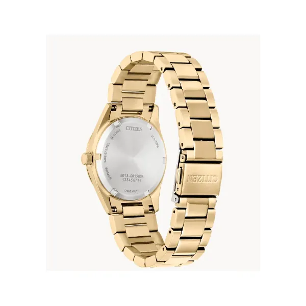 Citizen – Mother-of-Pearl Dial, Yellow Stainless Steel, Diamond Accents, Eco-Drive Image 3 Venus Jewelers Somerset, NJ