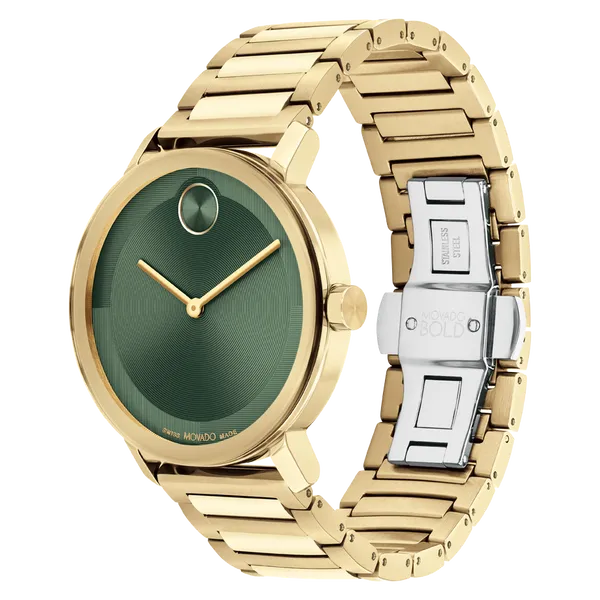 Movado Movado Bold Evolution 2.0 Olive DIal 001 505 02140 ST Venus Jewelers Somerset NJ