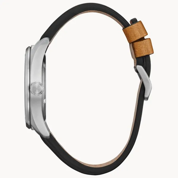 Citizen Garrison Stainless Steel Watch with Strap and Buckle Clasp Image 2 Venus Jewelers Somerset, NJ