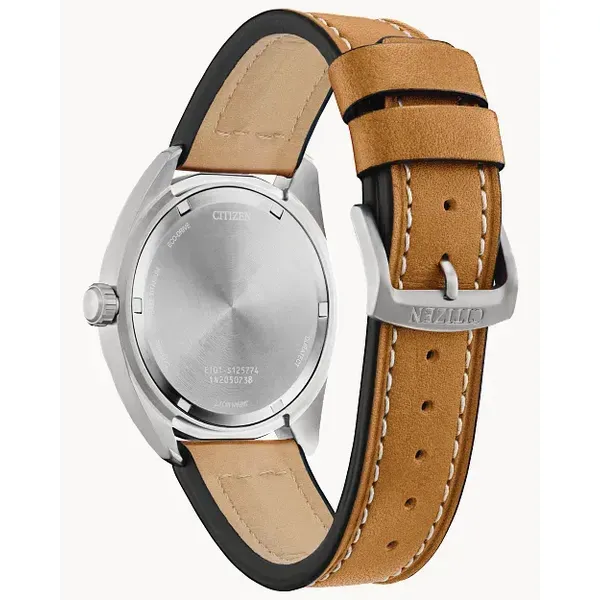 Citizen Garrison Stainless Steel Watch with Strap and Buckle Clasp Image 3 Venus Jewelers Somerset, NJ