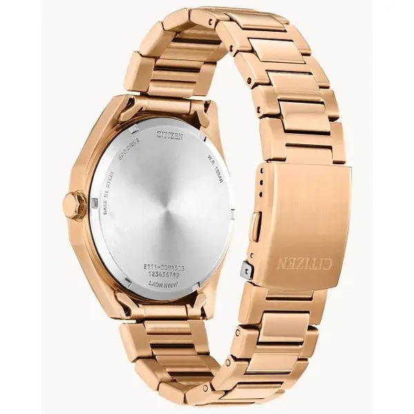 Citizen Weekender Sport Rose Stainless Steel Watch with Green Dial Image 3 Venus Jewelers Somerset, NJ