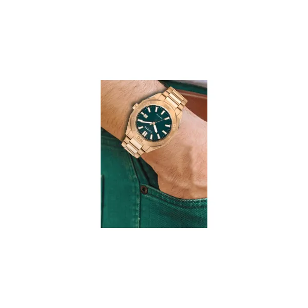 Citizen Weekender Sport Rose Stainless Steel Watch with Green Dial Image 4 Venus Jewelers Somerset, NJ