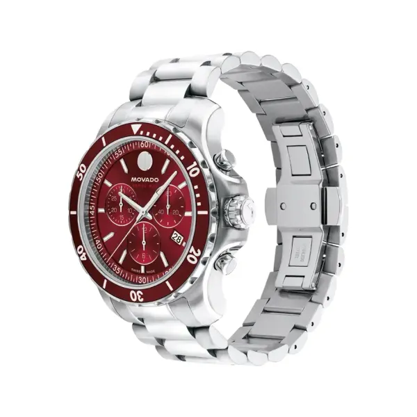 Movado Men's Stainless Steel Chronograph Watch Image 2 Venus Jewelers Somerset, NJ