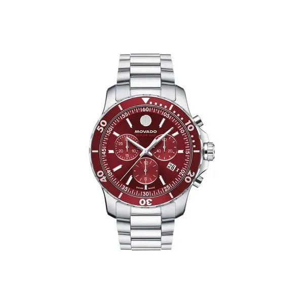 Movado Men's Stainless Steel Chronograph Watch Venus Jewelers Somerset, NJ