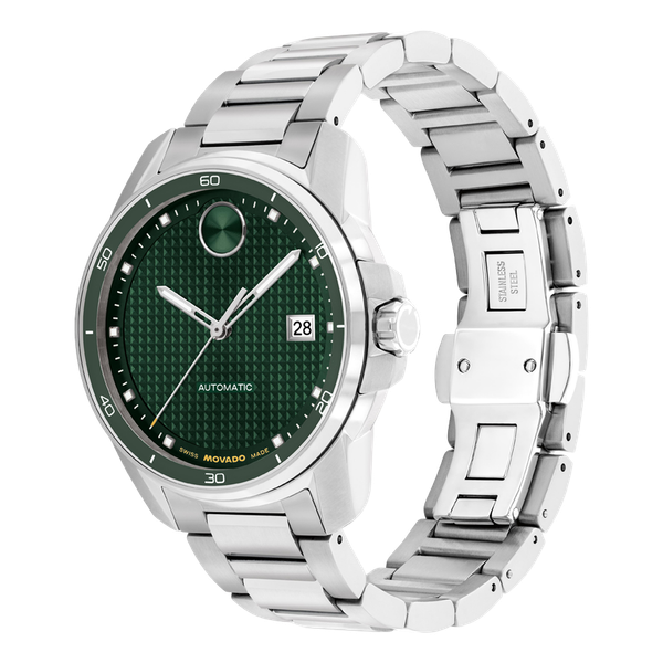Movado BOLD Verso Automatic Men's Stainless Steel Watch Image 2 Venus Jewelers Somerset, NJ