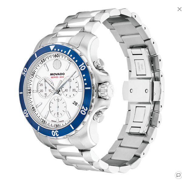 Movado Series 800 Chronograph Watch Image 3 Venus Jewelers Somerset, NJ