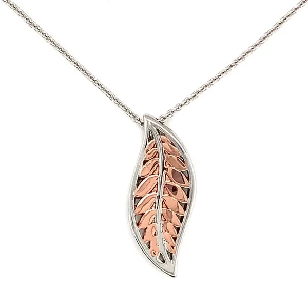 Sterling Silver Leaf Pendant Venus Jewelers Somerset, NJ