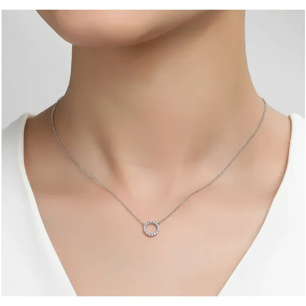 Open Circle Necklace in Sterling Silver Venus Jewelers Somerset, NJ