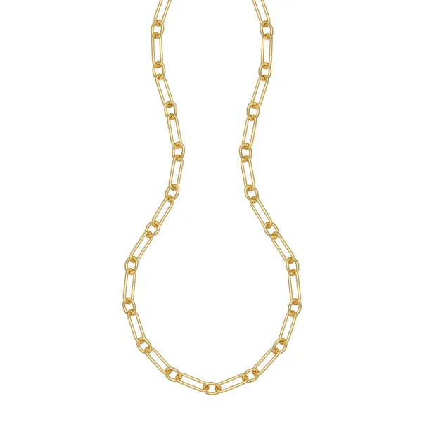 Yellow Gold Plated Stainless Steel Fancy Link Chain Venus Jewelers Somerset, NJ