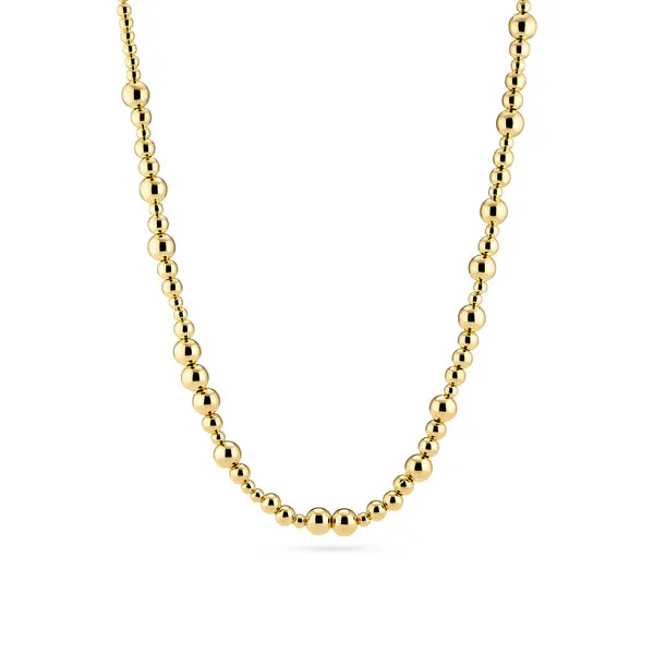 Yellow Gold Plated Sterling Silver Caviar Bead Chain Venus Jewelers Somerset, NJ