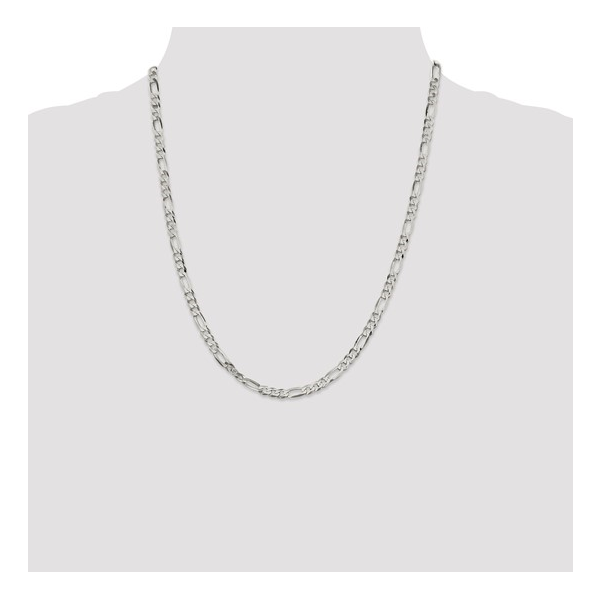 Men’s Sterling Silver Figaro Chain Necklace – 22” Image 3 Venus Jewelers Somerset, NJ