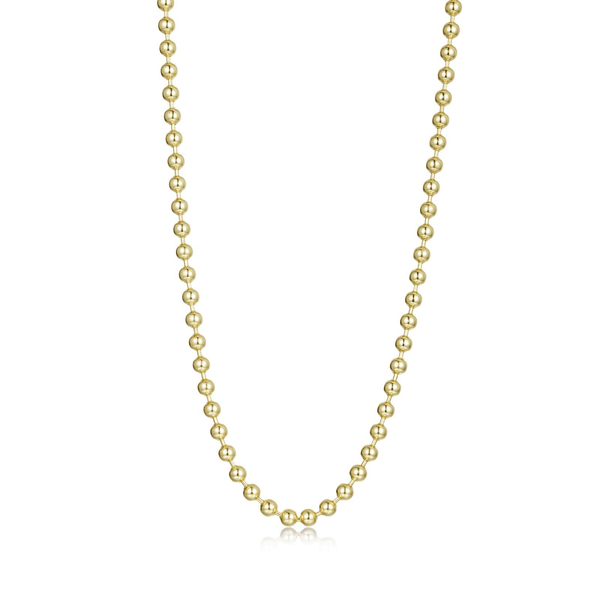 Gold Plated Sterling Silver Beaded Chain Venus Jewelers Somerset, NJ