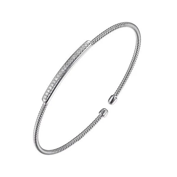 ELLE Sterling Silver CZ Fashion Bangle Venus Jewelers Somerset, NJ