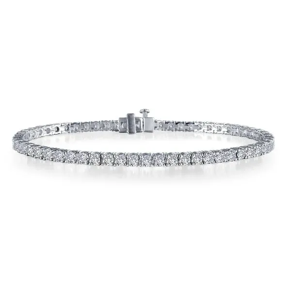 Sterling Silver Tennis Bracelet with Cubic Zirconia – 7.25