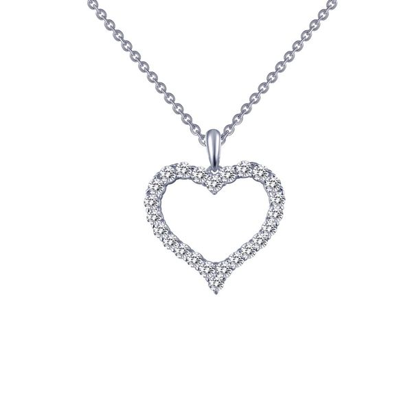 Sterling Silver Open Heart CZ Pendant Venus Jewelers Somerset, NJ