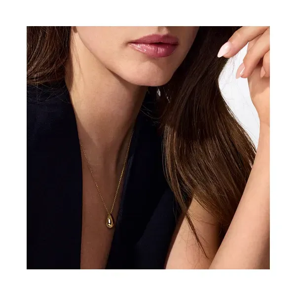 Rain Drop Pave Crystal Pendant Image 3 Venus Jewelers Somerset, NJ