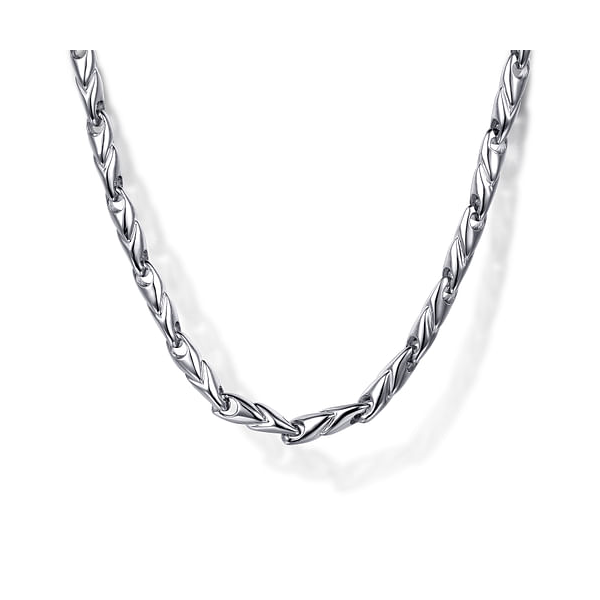 Men’s Sterling Silver Fancy Link Chain Necklace – 22” Venus Jewelers Somerset, NJ