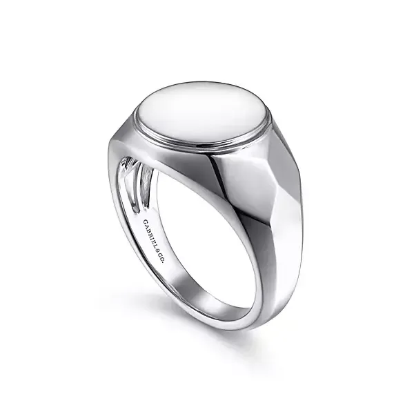 Gabriel & Co. White Sterling Silver Contemporary Ring – Size 10 Image 2 Venus Jewelers Somerset, NJ