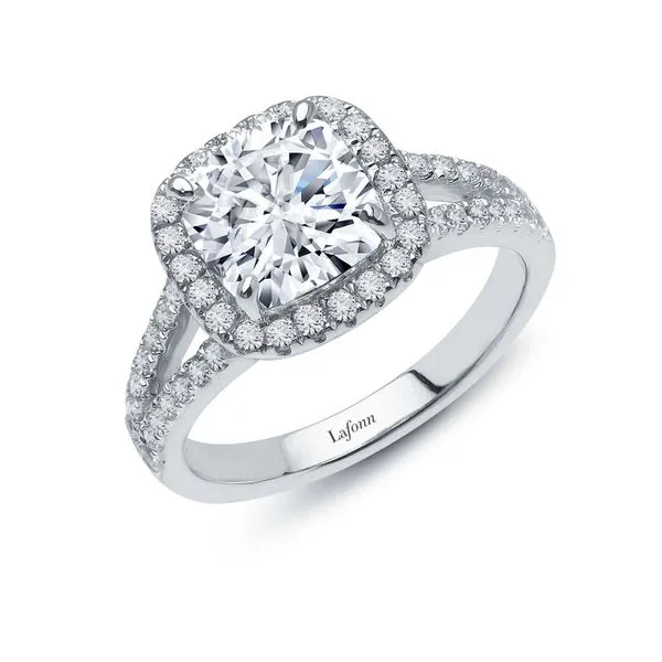 White Sterling Silver Halo Ring by Lafonn Venus Jewelers Somerset, NJ