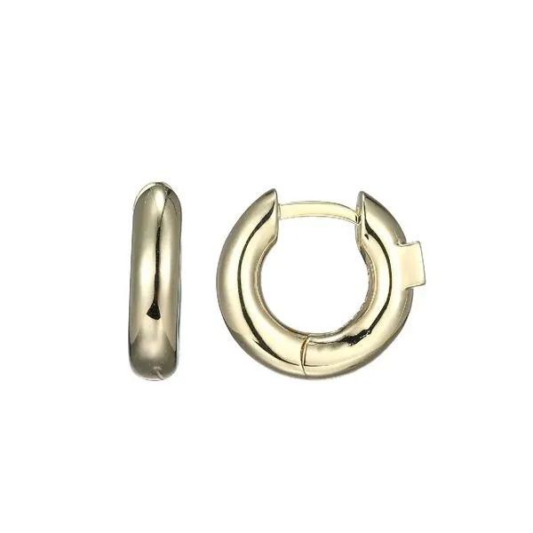 Yellow Sterling Silver Huggie Earrings Venus Jewelers Somerset, NJ