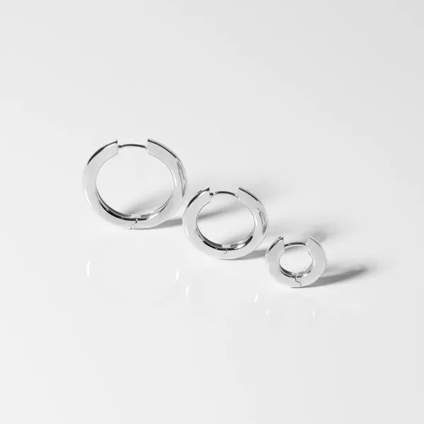 Sterling Silver Small Hoop Earrings Image 2 Venus Jewelers Somerset, NJ