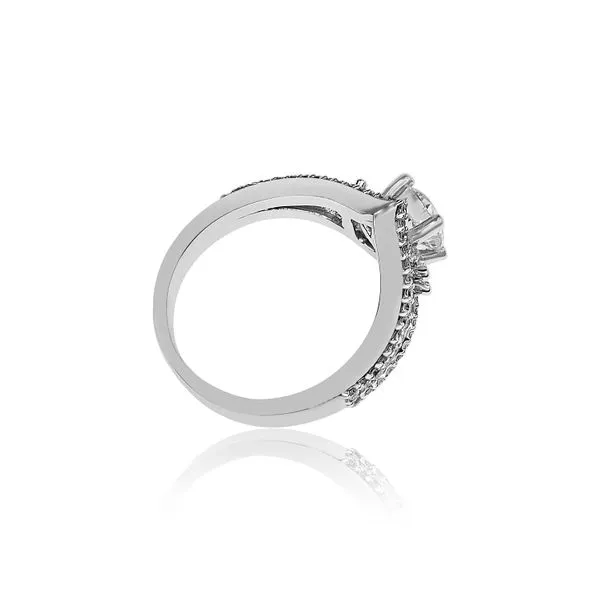 1.01ct Round Brilliant Cut Lab Grown Diamond Ring Image 3 Victoria Jewellers REGINA, SK