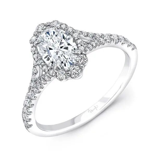 1.13ct Oval Cut Lab Grown Diamond Halo Ring Victoria Jewellers REGINA, SK