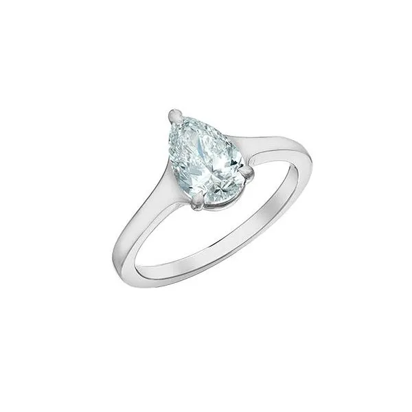1.09ct Pear Cut Lab Grown Diamond Ring Image 3 Victoria Jewellers REGINA, SK