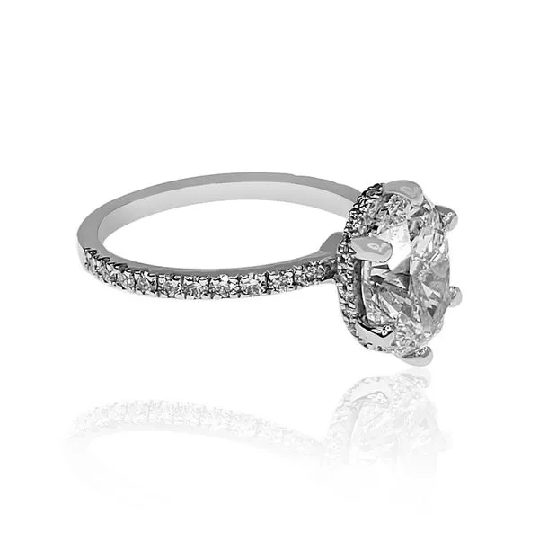 3.08ct Oval Cut Lab Grown Diamond Ring Image 2 Victoria Jewellers REGINA, SK
