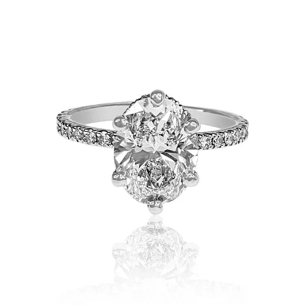 3.08ct Oval Cut Lab Grown Diamond Ring Victoria Jewellers REGINA, SK