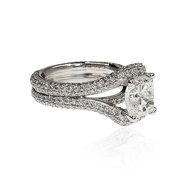 2.10ct Radiant Cut Lab Grown Diamond Ring Image 2 Victoria Jewellers REGINA, SK