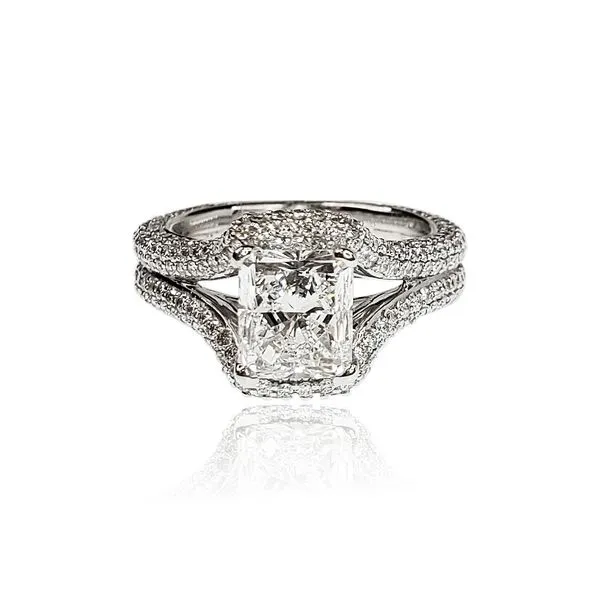2.10ct Radiant Cut Lab Grown Diamond Ring Victoria Jewellers REGINA, SK