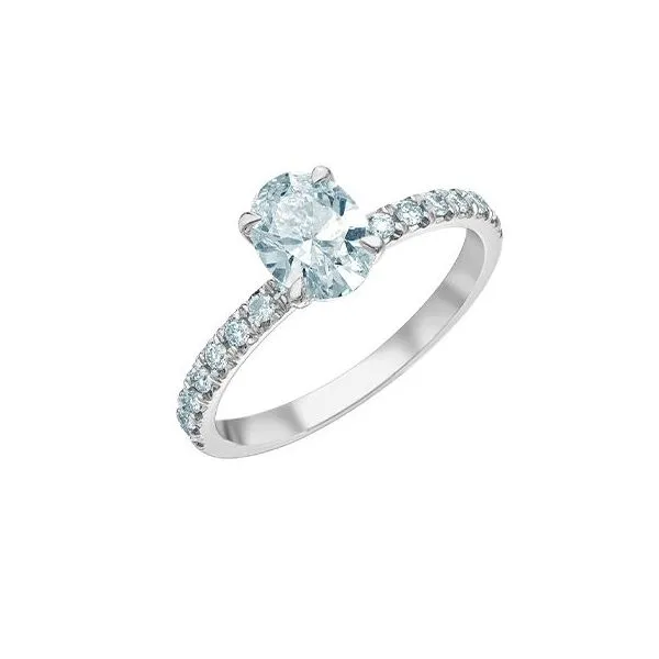 1.00ct Oval Cut Lab Grown Diamond Ring Image 3 Victoria Jewellers REGINA, SK